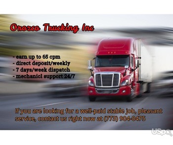 Company drivers wanted