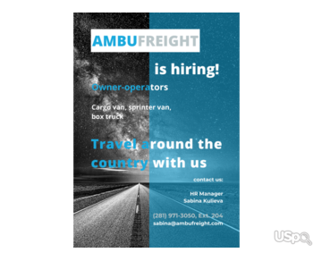 Американская компания Ambufreight Inc ищет водителей