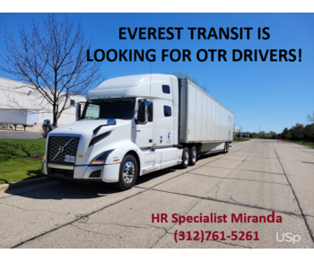 EVEREST TRANSIT IS LOOKING FOR OTR DRIVERS $2,500 weekly and 1099!