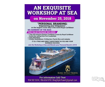 cruise 25 November 2018 - 7 days $1100 per person Balcony !