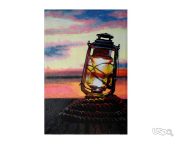 kerosene lamp acrylic print