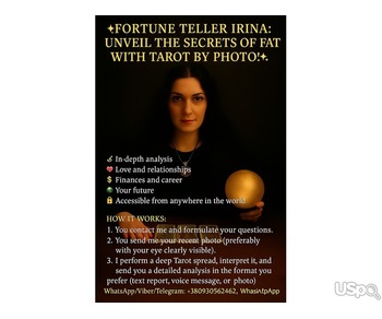 ✨ Fortune Teller Irina: Unveil the Secrets of Fate with Tarot by Photo!